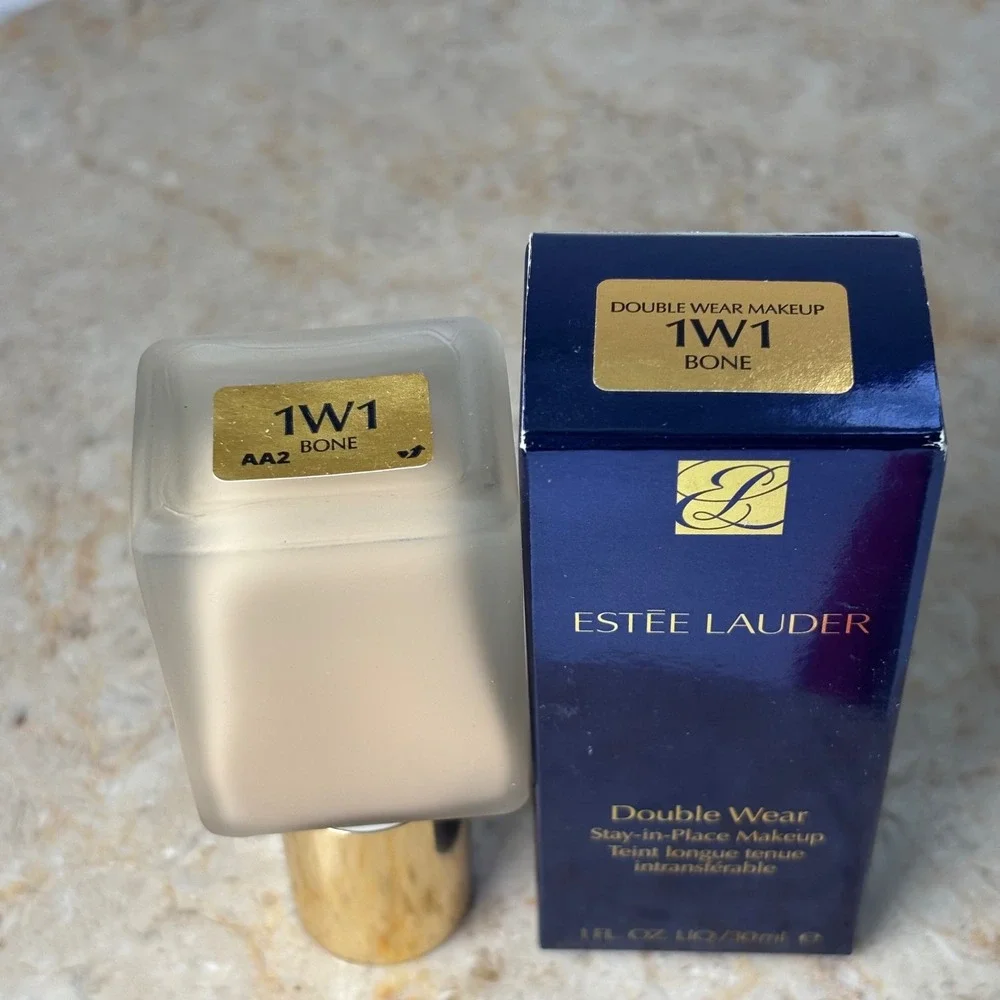 Estee Lauder Double Wear Foundation 1W1 Bone ORIGINAL 1oz Stay-in-Place Matte